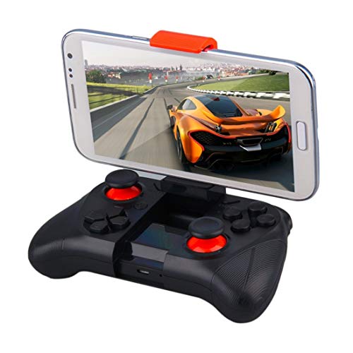 WXX MOCUTE-050 Bluetooth Wireless Controller Jugador Mando a Distancia/Mini Gamepad/Música for Android/iOS teléfono Celular/Tablet (Negro) (Color : Black)