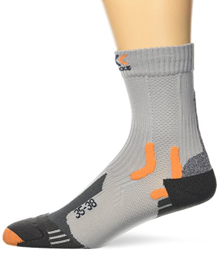 X-Socks Uni Funktionssocke - Calcetines, tamaño 45-47, Color Gris Perla
