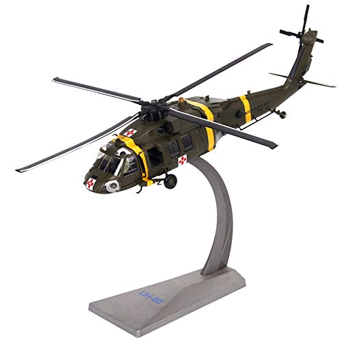 X-Toy 1/72 Scale Militares UH-60 Medio Utilidad DE Rescate Helicopter USA Modelo De Aleación, Juguetes para Adultos Y Regalo, 8.7 Pulgadas X 8.7 Pulgadas
