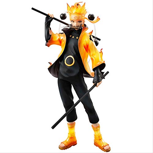 XMHL Naruto Shippuden Rikudo Sennin Mode Uzumaki Naruto Figura de acción Modelo de Anime Estatua de PVC Juguete Coleccionable decoración de Escritorio 20 cm