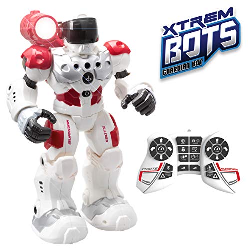 Xtrem Bots- Guardian BOT Inteligencia Artificial. Alarma Anti-Intrusos Robot Control Remoto de Juguete. Robotica para niños, Multicolor (Blue Rocket XT380771)