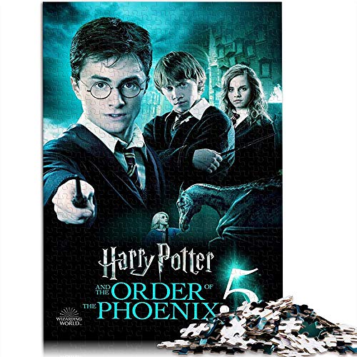 YITUOMO Juego de 1000 rompecabezas para adultos de Harry Potter y la Orden del Fénix, póster de película clásico rompecabezas desafiante juego de puzzle, gran opción de regalo 75 x 50 cm