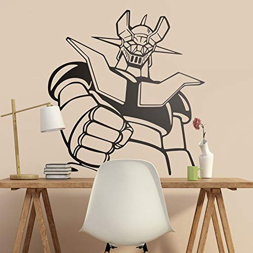 yiyitop Fotomural Mazinger Z. Dibujos Animados clásicos para entusiastas de la Serie Los años 80. Cool Giant Robot Wall Decal Vinilo Adhesivo 57 * 60cm
