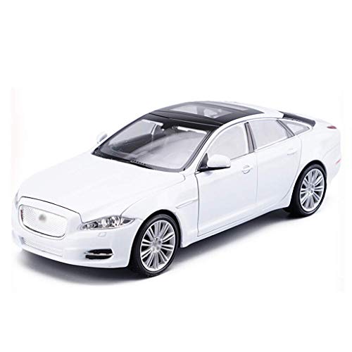 YXDEW Modelo de Coche Jaguar XJ Modelo de simulación de 01:24 a presión de aleaciones de Coches de Juguete Modelo de Coche 19x6.5x6cm (Color: Negro) automóviles (Color : White)