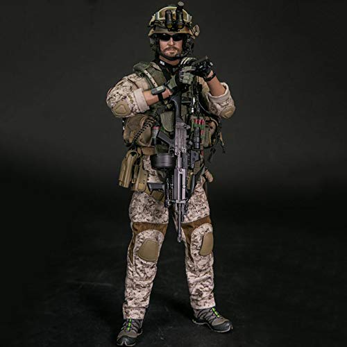 ZH 1/6 U.S. Delta Special Forces Machine Gunner Figuras De Acción Soldado Militar Modelo De Estatua De Juguete Materiales De Protección del Medio Ambiente De PVC Conjunto De Juguetes De Personajes