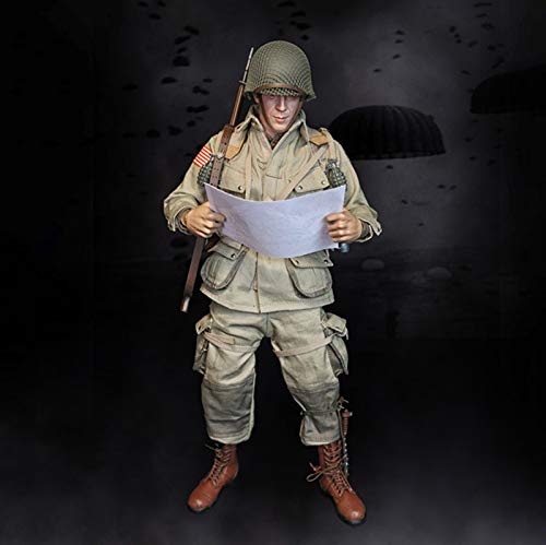 ZH World War II U.S. Airborne Division Figuras De Acción 1/6 Soldado Militar Modelo De Estatua De Juguete Materiales De Protección del Medio Ambiente De PVC Adornos Conjunto De Juguetes De Personajes