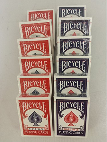 12 Deck Set Bicycle Rider Back Poker Playing Cards STANDARD INDEX