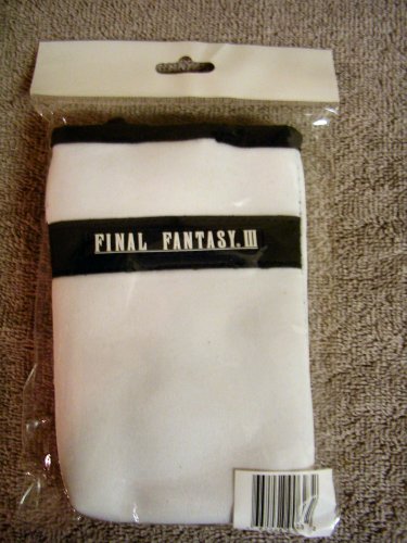 2006 Nintendo DS Lite Limited Edition Final Fantasy III Exclusive Carrying Case w/ Screen Cloth Set by Square Enix