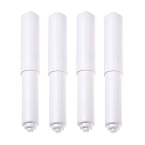 4 soportes de papel higiénico, plástico para papel higiénico, soporte para rollo de papel higiénico en baño de repuesto de rodillo de resorte cargado