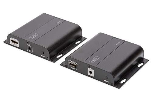 4K HDMI Extender Set Over IP, 4K*2K@30Hz Over Network Cable (Cat 5/5e/6/7), Black