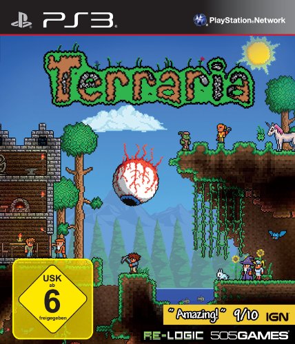 505 Games Terraria, PS3 - Juego (PS3, PlayStation 3, Plataforma, Engine Software, T (Teen), Online, DEU)