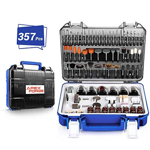 Accesorios de herramientas rotativas, APEXFORGE 357 Piezas Accesorios para Herramientas Eléctricas Rotativas Multifunción de 3,2 mm de Diámetro, Universales para Cortar, Lijar, Afilar, Pulir, Perforar Accesorios de herramientas rotativas, APEXFORGE 357 Piezas Accesorios para Herramientas Eléctricas Rotativas Multifunción de 3,2 mm de Diámetro, Universales para Cortar, Lijar, Afilar, Pulir, Perforar