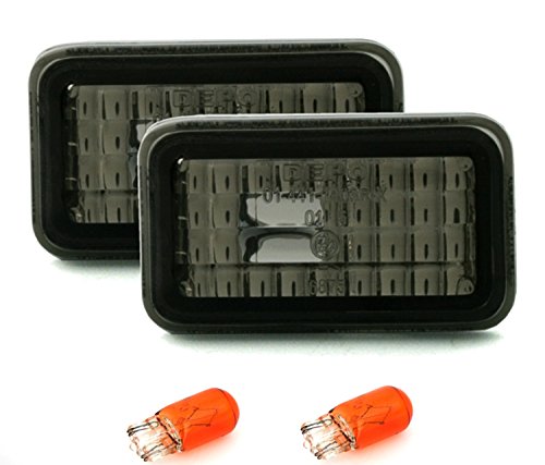 AD Tuning GmbH & Co. KG 960080 Set de Intermitentes Laterales, Transparente Cristal Negro