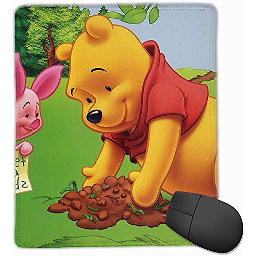 Alfombrilla de ratón Antideslizante Winnie The Pooh Alfombrilla de ratón Premium para Consolas de Teclado de computadora portátil de Escritorio