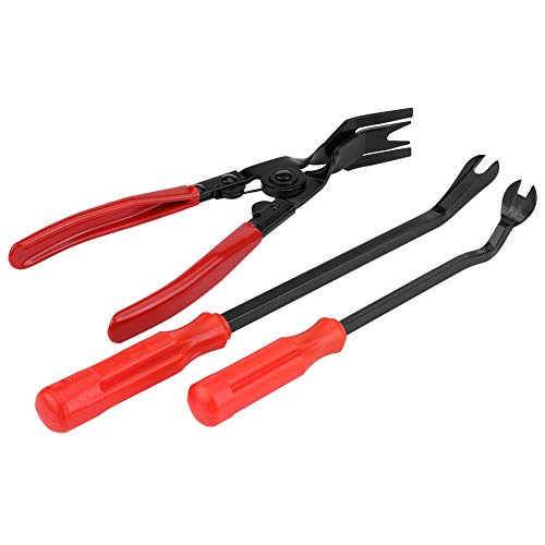 Alicates rojos y negros para molduras de puertas, herramientas automotrices, remaches, pinzas, duraderos para quitar clips de tapicería de automóviles, quitar el panel de la puerta del Alicates rojos y negros para molduras de puertas, herramientas automotrices, remaches, pinzas, duraderos para quitar clips de tapicería de automóviles, quitar el panel de la puerta del