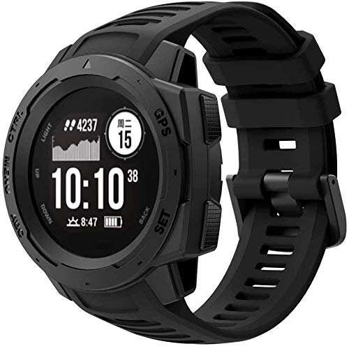 Altercase Sport Correa Compatible con Garmin Instinct, Soft and Durable Silicone Adjustable Replacement Correa Fitness Wristband with Adapter Tools para Instinct GPS Smartwatches