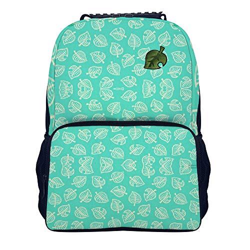 Animal Cro-ssing Bonita mochila de viaje para hombres y mujeres, mochila escolar clásica de 40,6 cm para estudiantes (15,7 x 11 pulgadas), Negro-estilo1-1 (Blanco) - IWEOJWIOJGW