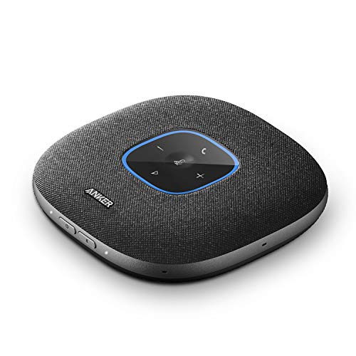 Anker Manos Libres con Bluetooth PowerConf S3 con 6 micrófonos, captación de Voz Mejorada, Tiempo de Llamada de 24 h, Control de la aplicación, Bluetooth 5, USB C, Compatible con videoconferencia