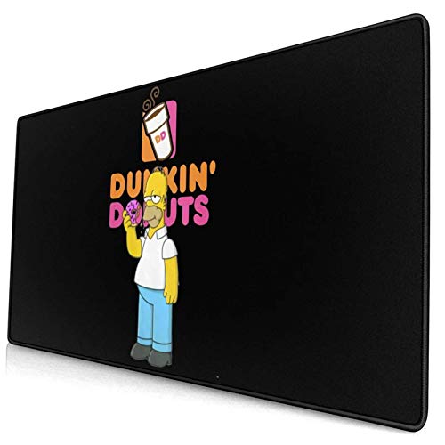 AOOEDM Alfombrilla de ratón Dunkin Donuts Large Game Mouse Pad, Non Slip Rubber Base, Office and Home(40x75cm)