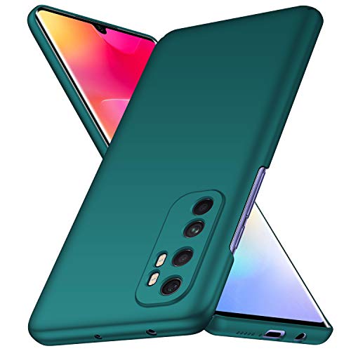 Avalri - Funda ultrafina para Xiaomi Mi Note 10 Lite, de policarbonato, resistente a golpes y arañazos, compatible con Xiaomi Mi Note 10 Lite (verde)