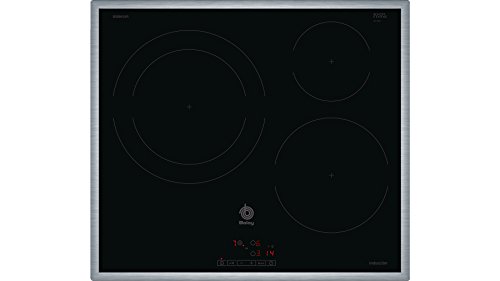 Balay 3EB865XR - Placa de inducción, marco de acero inoxidable, 3 zonas de cocción, zona 28 cm marco inox, control táctil, color negro Balay 3EB865XR - Placa de inducción, marco de acero inoxidable, 3 zonas de cocción, zona 28 cm marco inox, control táctil, color negro