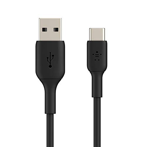Belkin Boost Charge - Cable USB-C a USB-A para Note 10, S10, Pixel 4, iPad Pro, Nintendo Switch y otros, 15 cm, color negro