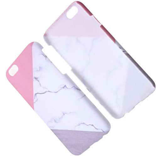 BIYM - Carcasa para iPhone 6/6S Granite Marble Contraste Color PC Duro Funda de teléfono Protección