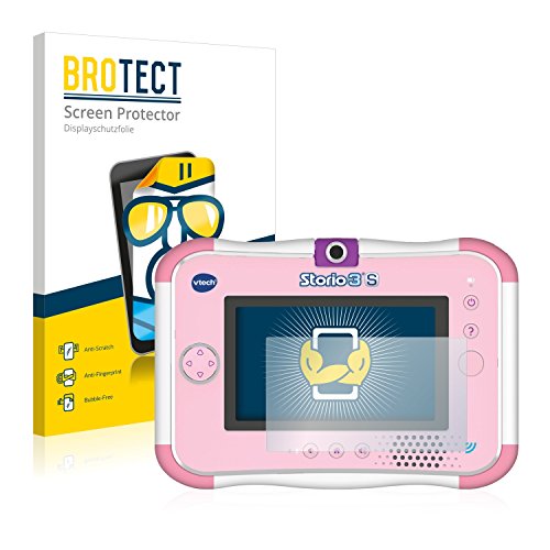 BROTECT Protector Pantalla Compatible con Vtech Storio 3 S Protector Transparente (2 Unidades) Anti-Huellas BROTECT Protector Pantalla Compatible con Vtech Storio 3 S Protector Transparente (2 Unidades) Anti-Huellas