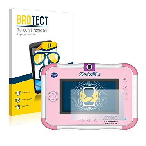 BROTECT Protector Pantalla Compatible con Vtech Storio 3 S Protector Transparente (2 Unidades) Anti-Huellas