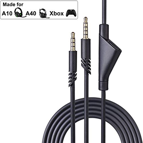 Cable de volumen Astro A10 de repuesto con función de control de volumen, también funciona con auriculares para juegos A40/A40TR Xbox One PS4 Controller2m