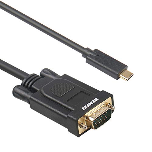 Cable USB C a VGA, BENFEI Tipo C a VGA de 0,9 metros (Compatible con Thunderbolt 3) para MacBook Pro 2019/2018/2017, MacBook Air/iPad Pro 2019/2018, Samsung Galaxy S10/S9, Surface Book 2 y más Cable USB C a VGA, BENFEI Tipo C a VGA de 0,9 metros (Compatible con Thunderbolt 3) para MacBook Pro 2019/2018/2017, MacBook Air/iPad Pro 2019/2018, Samsung Galaxy S10/S9, Surface Book 2 y más