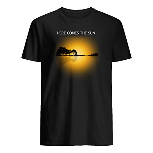 Camiseta ShingoC Ltd Guitar Here Comes The Sun Negro Negro S