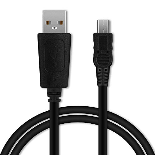 CELLONIC® Cable USB dato (1m) Compatible con Nokia N95 / 6300/6110 / 5300/5200 / E51 / E90 / N-Gage (Mini USB a USB A (Standard USB)) Cable de Carga Negro
