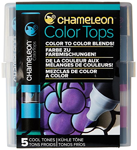 Chameleon Art Products - 5 Color Tops; Puntas de mezcla Chameleon; Tonos Frios