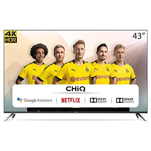 CHiQ Televisor Smart TV LED 43", Resolución 4K UHD, HDR10/HLG, Android 9.0, WiFi, Bluetooth, Netflix, Prime Video, HDMI ARC, USB - U43H7A CHiQ Televisor Smart TV LED 43", Resolución 4K UHD, HDR10/HLG, Android 9.0, WiFi, Bluetooth, Netflix, Prime Video, HDMI ARC, USB - U43H7A