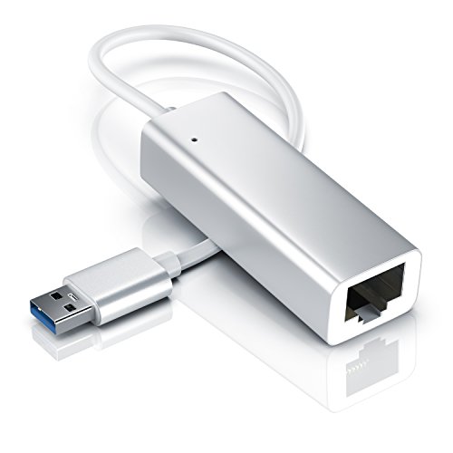 CSL - USB 3.0 Adaptador a Gigabit Ethernet - Adaptador Tarjeta de Red Externa 1000Mbps - para Windows 10 8.1 8 7 Vista XP Chrome OS - Plata