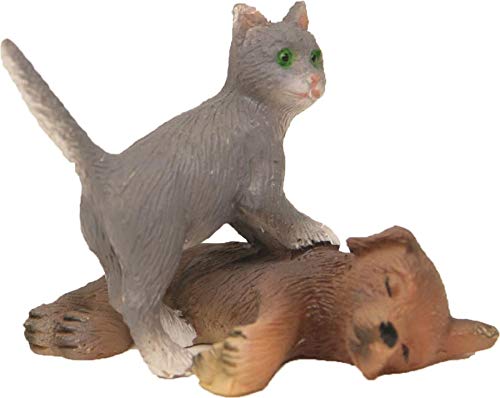 Dekop Accesorio para belén de gato con perro, adecuado para figuras de 10-13 cm, altura aprox. 3,1 cm (44635097368)