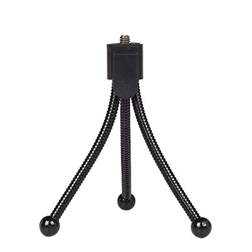 Dericam Webcam Stand, Mini trípode de cámara, Mini trípode ajustable ligero para escritorio de sala de conferencias (soporte de cámara negro) Dericam Webcam Stand, Mini trípode de cámara, Mini trípode ajustable ligero para escritorio de sala de conferencias (soporte de cámara negro)