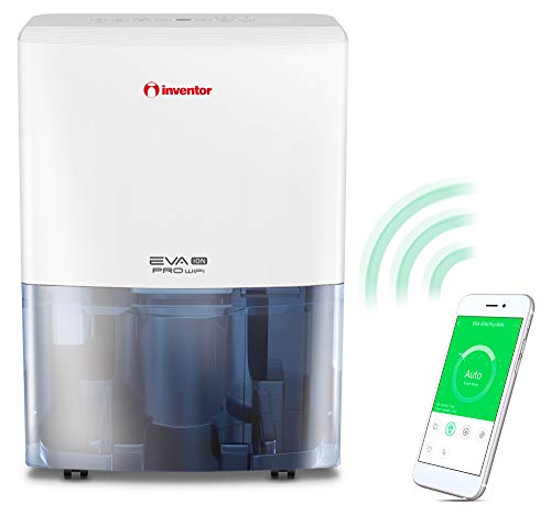 Deshumidificador Inventor EVA ION PRO WiFi 20 litros/día - Con Acceso Remoto, Ionizador, Filtro HEPA y Filtro de Carbón Activado, Secador De Ropa y Modo Inteligente para Máximo Ahorro de Energía