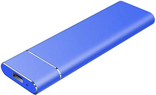 Disco duro externo de 1 TB y 2 TB para Mac Laptop y PC (2 TB, color azul)