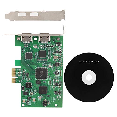 Diyeeni Tarjeta de Captura de Video PCIe, 1080P a 60 fps Juego Video Audio Grabber HDMI USB3.0 Transmisión en Vivo y Tarjeta de grabación Compatible con Windows/Linux/Android, WiiU/Xbox 360/Xbox One