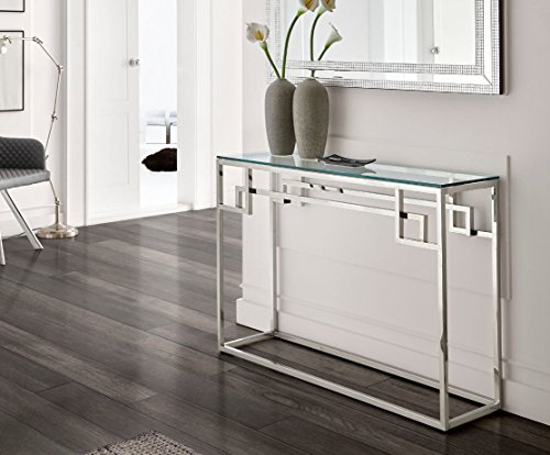 DUGARHOME - Recibidores Modernos - Consola Cristal/Acero Con-13 DUGARHOME - Recibidores Modernos - Consola Cristal/Acero Con-13