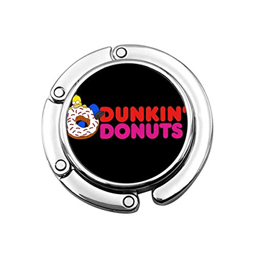 Dunkin Donuts práctico colgador plegable personalizado estante de mesa gancho monedero, gancho de la cartera de la percha