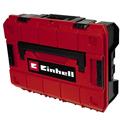 Einhell Maletín E-Case (System Box) espuma (sistema de enclavamiento, 2 insertos de espuma, diseño protegido contra salpicaduras de agua, resistencia al calor y al impacto, 2 agarres plegables)