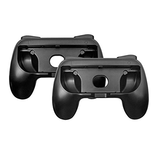 Empuñaduras para N-Switch Joy-con, Kit de manija ergonómica Resistente al Desgaste Cubierta Protectora del Controlador de Gamepad Apto para N-Switch Joy-con(Negro)