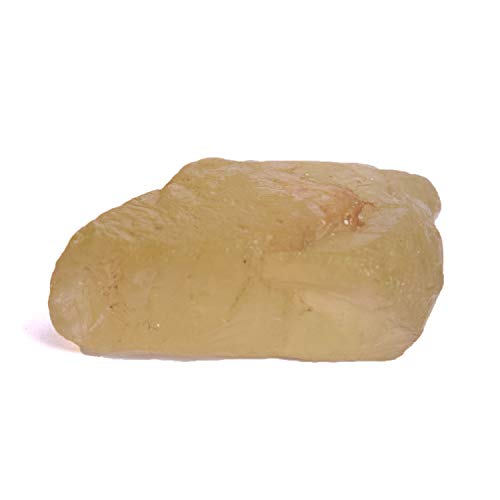 Especímenes de piedras preciosas de Topaz en bruto natural sin calentar 140.00 Ct. Piedra de cristal curativa de topacio de limón