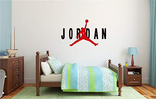 etiqueta de la pared decoración Michael Jordan Air Nba Basketball Decor para el hogar para la sala de estar para el dormitorio para la habitación de los niños de la guardería