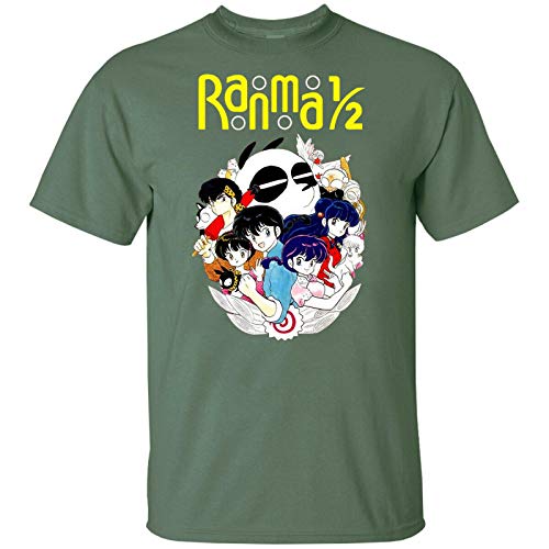 FERFF Ranma 1/2 V1 Team Comedy Anime Poster 1987 T Shirt DTG S-5XL
