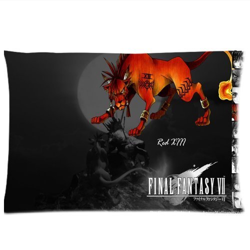 Final Fantasy Vii Red Xiii Pillowcase/Fundas para almohada Custom Pillow case/Fundas para almohada Cushion Cover 20 X 30 Inch Two Sides