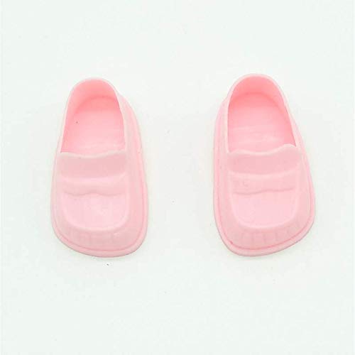 Folk Artesanía Par Zapatos para muñeca Tipo Elena o Lesly de Famosa Nuevo. (Rosas)
